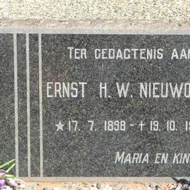 NIEWOUDT Ernst H.W. 1898-1953