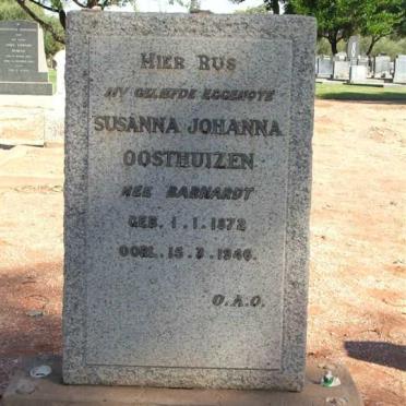 OOSTHUIZEN Susanna Johanna nee BARNARDT 1872-1946