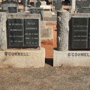 O'CONNELL Peter Johannes 1896-1965 &amp; Mabel Grace 1898-1982