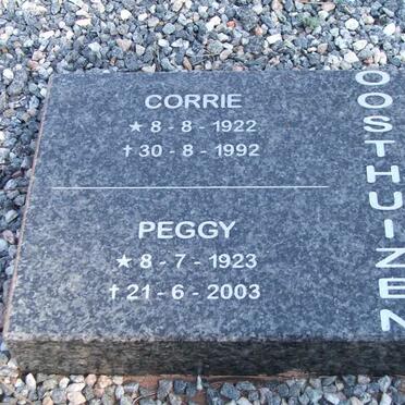 OOSTHUIZEN Corrie 1922-1992 &amp; Peggy 1923-2003