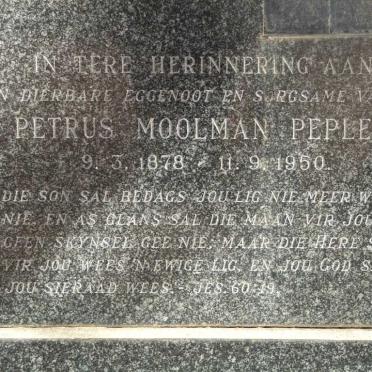PEPLER Petrus Moolman 1878-1950
