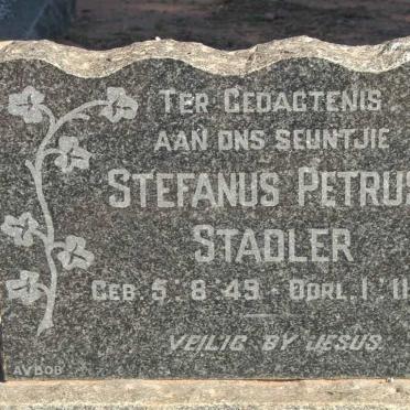 STADLER Stefanus Petrus 1949-1949