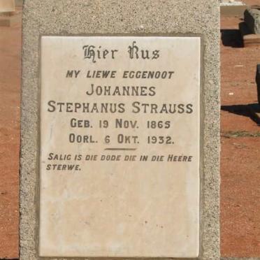 STRAUSS Johannes Stephanus 1865-1932