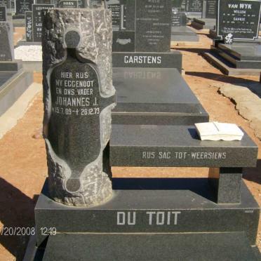 TOIT Johannes J., du 1909-1973