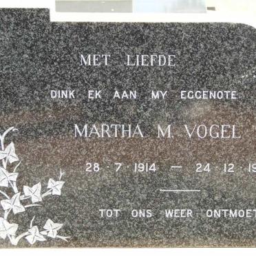 VOGEL Martha M. 1914-1965