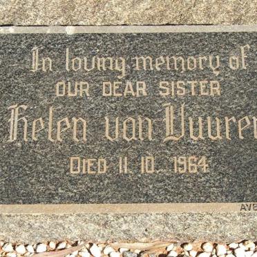 VUUREN Helen, van -1964