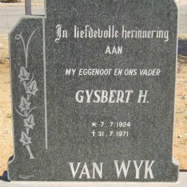 WYK Gysbert H., van 1924-1971