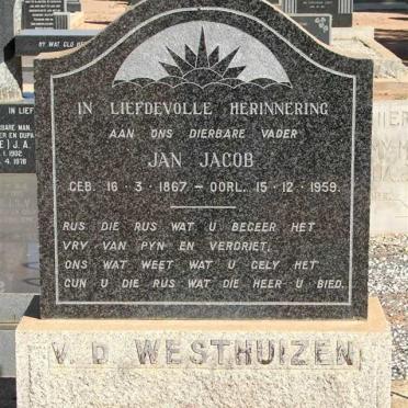 WESTHUIZEN Jan Jacob, v.d. 1867-1959
