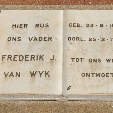 WYK Frederik J., van 1880-1955