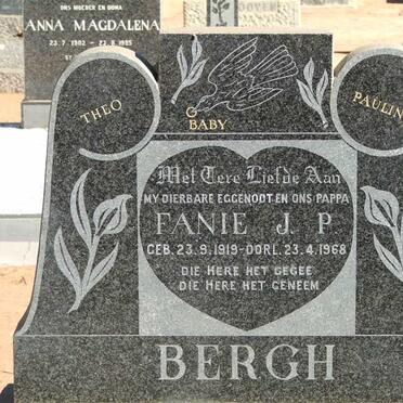 BERGH Fanie J.P. 1919-1968