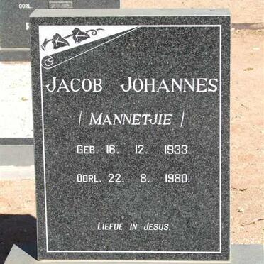 BOOYSEN Jacob Johannes 1933-1980