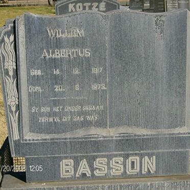 BASSON Willem Albertus 1917-1973