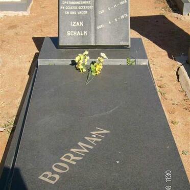 BORMAN Izak Schalk 1928-1972