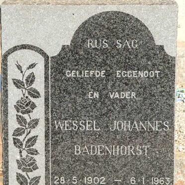 BADENHORST Wessel Johannes 1902-1963