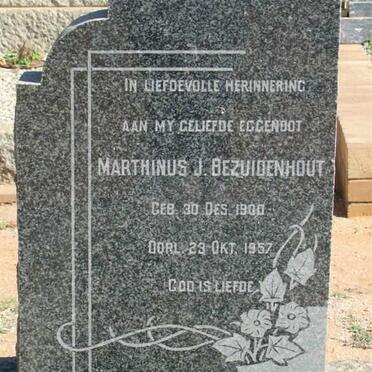 BEZUIDENHOUT Marthinus J. 1900-1957