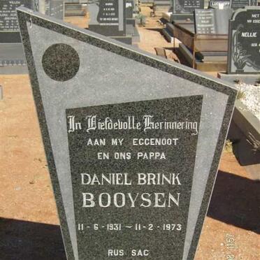 BOOYSEN Daniel Brink 1931-1973