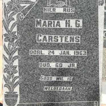 CARSTENS Maria H.G. -1963