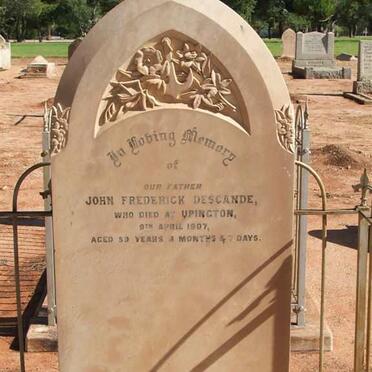 DESCANDE John Frederick -1907