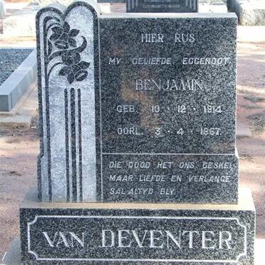DEVENTER Benjamin, van 1914-1957