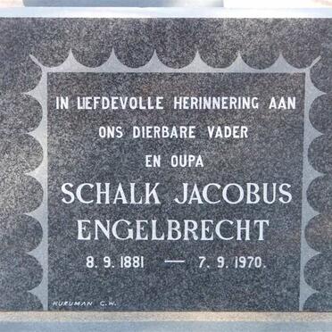 ENGELBRECHT Schalk Jacobus 1881-1970