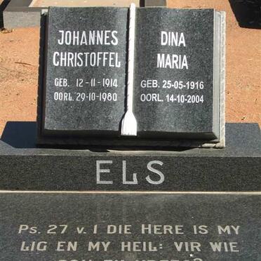 ELS Johannes Christoffel 1914-1980 &amp; Dina Maria 1916-2004