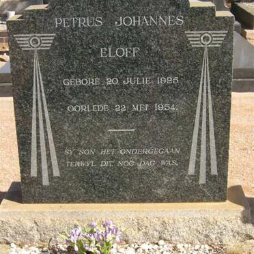 ELOFF Petrus Johannes 1925-1954