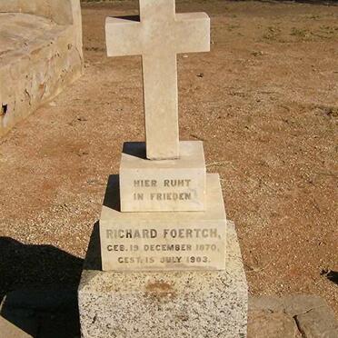 FOERTCH Richard 1870-1903