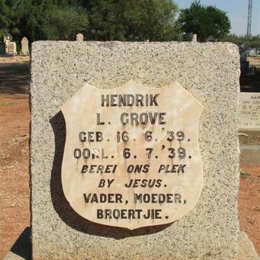 GROVE Hendrik L. 1939-1939