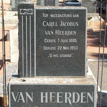 HEERDEN Carel Jacobus, van 1885-1953