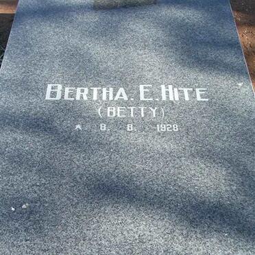 HITE Bertha E. 1928-