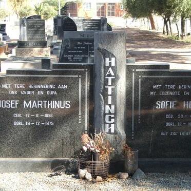 HATTINGH Josef Marthinus 1898-1975 &amp; Sofie Helena 1910-1972