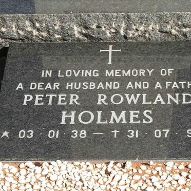 HOLMES Peter Rowland 1938-1997 :: HOLMES Anna-Marie nee DANIELS 1906-1974