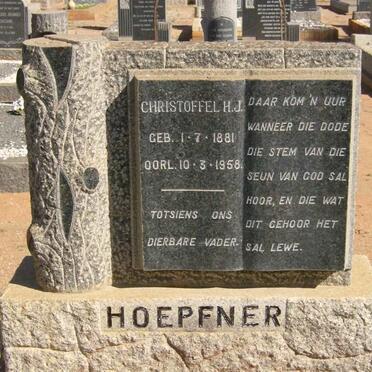 HOEPFNER Christoffel H.J. 1881-1958