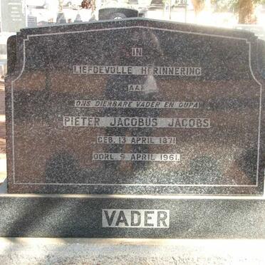 JACOBS Pieter Jacobus 1871-1961