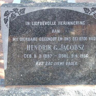 JACOBSZ Hendrik G. 1887-1956