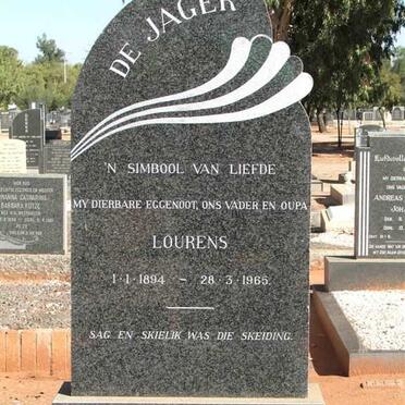 JAGER Lourens, de 1894-1965