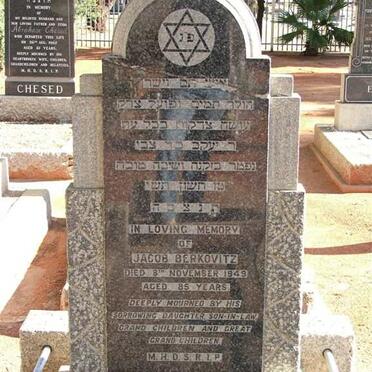 BERKOVITZ Jacob -1949