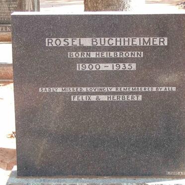 BUCHHEIMER Rosel nee HEILBRONN 1900-1935