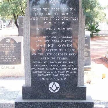 KOWEN Maurice -1952