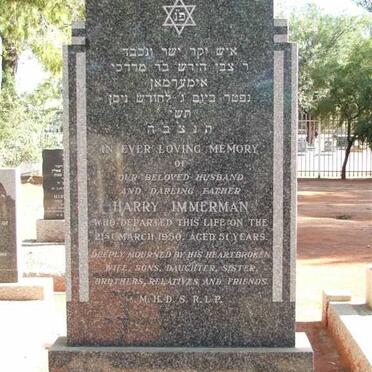 IMMERMAN Harry -1950