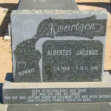 KOORTZEN Albertus Jacobus 1938-1970