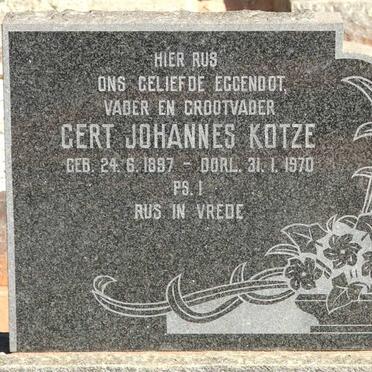 KOTZE Gert Johannes 1897-1970