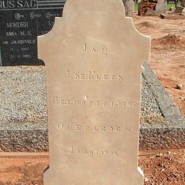 KLERK J., de 1895-1904