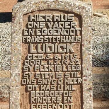 LUDICK Frans Stephanus 1915-1952