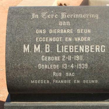 LIEBENBERG M.M.B. 1911-1939