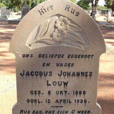 LOUW Jacobus Johannes 1868-1936
