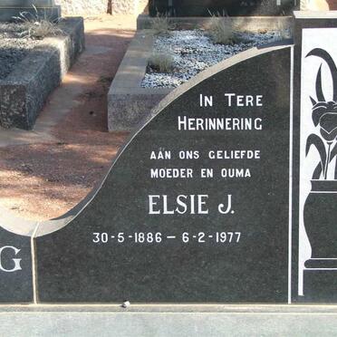 LIEBENBERG Elsie J. 1886-1977