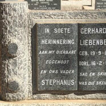 LIEBENBERG Stephanus Gerhardus 1927-1961