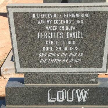 LOUW Hercules Daniël 1900-1973