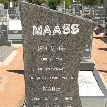 MAASS Marie 1943-1974